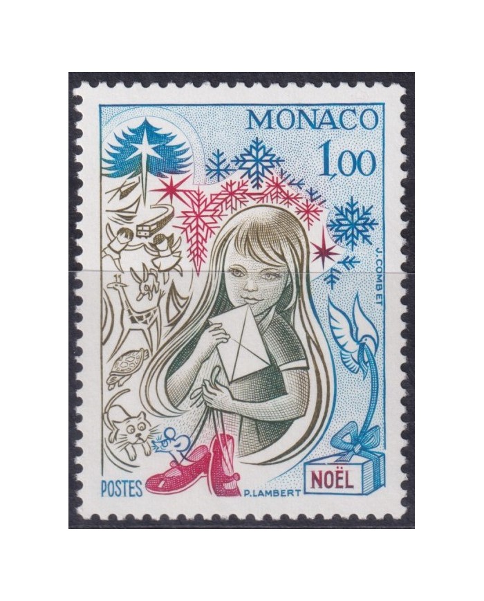 F-EX38410 MONACO MNH 1978 CHRISTMAS NAVIDAD CHILDREN DRAWING RELIGION.