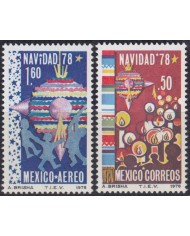 F-EX38417 MEXICO MNH 1978 CHRISTMAS NAVIDAD ART DRAWING RELIGION.