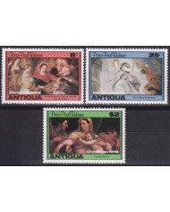 F-EX38423 ANTIGUA MNH 1978 CHRISTMAS NAVIDAD ART MADONNA RUBENS PAINTING RENASSENCE.