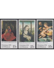 F-EX38436 AUSTRALIA MNH 1978 CHRISTMAS NAVIDAD ART MADONNA VAN EYCK MARMION PAINTING RENASSENCE.
