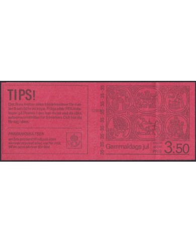 F-EX38454 SVERIGE SWEDEN MNH 1978 CHRISTMAS NAVIDAD BOOKLED ART DRAWING.