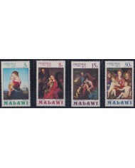 F-EX38459 MALAWI MNH 1971 CHRISTMAS NAVIDAD ART MADONNA RAPHAEL PRONZINO PAINTING RENASSENCE.