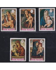 F-EX38463 COOK MNH 1971 CHRISTMAS NAVIDAD ART MADONNA PAINTING RENASSENCE.