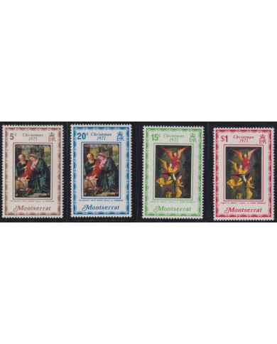 F-EX38464 MONTSERRAT MNH 1971 CHRISTMAS NAVIDAD ART MADONNA ROMANINO SIMON MARMION PAINTING RENASSENCE.