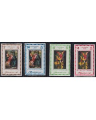 F-EX38464 MONTSERRAT MNH 1971 CHRISTMAS NAVIDAD ART MADONNA ROMANINO SIMON MARMION PAINTING RENASSENCE.