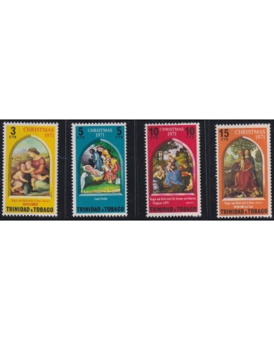 F-EX38467 TRINIDAD & TOBAGO MNH 1971 CHRISTMAS NAVIDAD ART BARTOLOMMEO GEROLAMO DEI LIBRI PAINTING RENASSENCE.