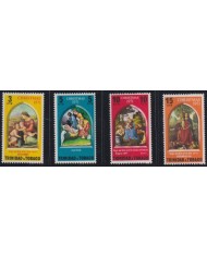 F-EX38467 TRINIDAD & TOBAGO MNH 1971 CHRISTMAS NAVIDAD ART BARTOLOMMEO GEROLAMO DEI LIBRI PAINTING RENASSENCE.