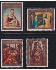 F-EX38471 CHAD TCHAD MNH 1972 CHRISTMAS NAVIDAD ART FRA ANGELICO BELLINI PERUGINO PAINTING RENASSENCE.