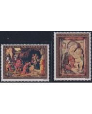 F-EX38473 MADAGASCAR MNH 1972 CHRISTMAS NAVIDAD ART MADONNA ANDREA MANTEGNA PAINTING RENASSENCE.