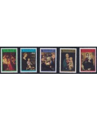 F-EX38479 ANTIGUA MNH 1973 CHRISTMAS NAVIDAD ART MURILLO STONMER RAPHAEL DAVID RENAISSANCE MADONNA.