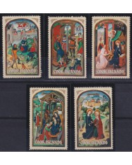 F-EX38483 COOK MNH 1973 CHRISTMAS NAVIDAD ART MEDIEVAL MADONNA PAINTING.