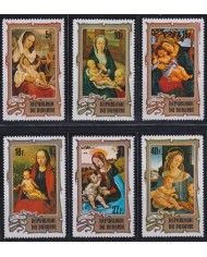 F-EX38487 BURUNDI MNH 1974 CHRISTMAS NAVIDAD ART RENAISSANCE MADONNA PAINTING.