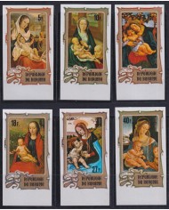 F-EX38488 BURUNDI MNH 1974 CHRISTMAS NAVIDAD ART IMPERF RENAISSANCE MADONNA PAINTING.