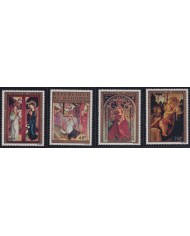 F-EX38489 DAHOMEY MNH 1974 CHRISTMAS NAVIDAD ART SCHONGAUER RENAISSANCE MADONNA PAINTING.