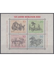 Z77 GERMANY BERLIN MNH 1969 ZOO BIRD PELICAN ZEBRA MONKEY.