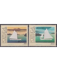 Z61 PORTUGAL AZORES AÇORES MNH 1985 TIPICAL SHIP BARCOS.