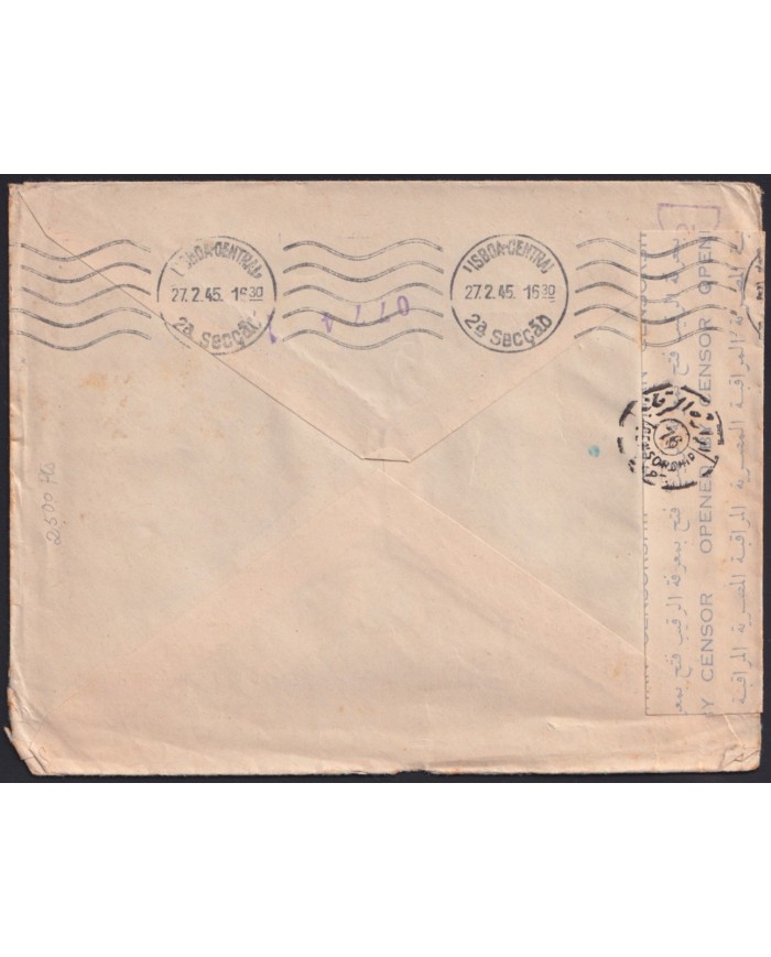 Z176 TURKEY 1919 CENSORSHIP WWI COVER TO SWITZERLAND.