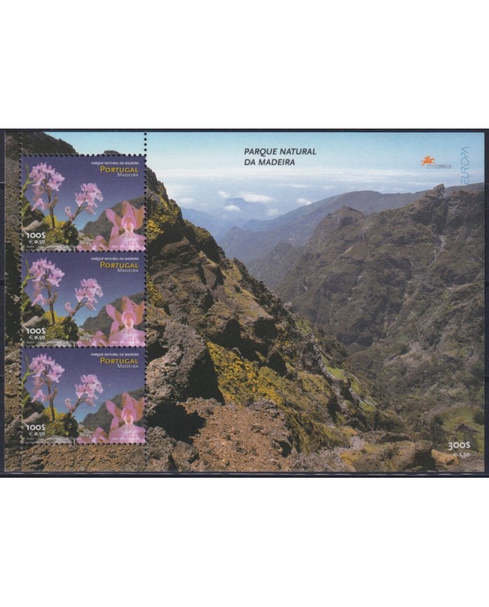 F-EX40193 PORTUGAL AZORES MNH 1999 EUROPA NATURAL PARK FLOWER ORCHILD FLORES ORQUIDEAS.