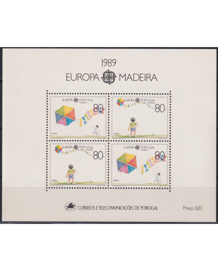 F-EX40181 PORTUGAL MADEIRA MNH 1989 EUROPA TRADITIONAL CHILD GAMES.