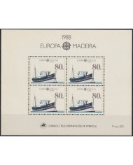 F-EX40180 PORTUGAL MADEIRA MNH 1988 EUROPA TRANSPORT FISHING SHIP.