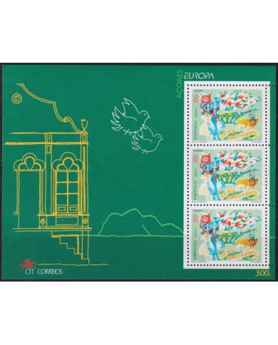 F-EX40175 PORTUGAL AZORES MNH 1998 EUROPA HAPPY NEW YEAR SPIRITU SANTO PARTY.