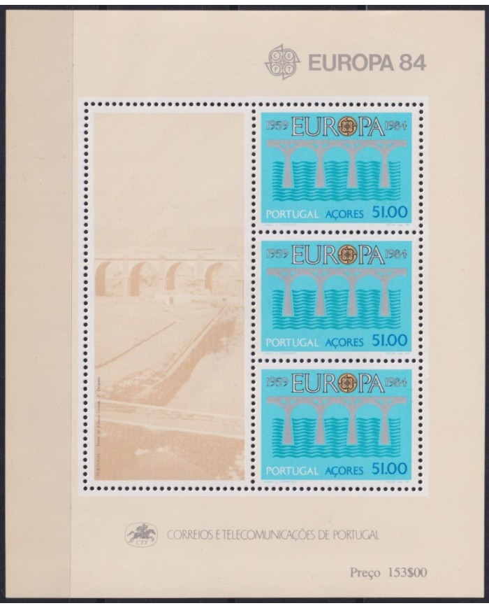 F-EX40190 PORTUGAL AZORES MNH 1984 EUROPA BRIDGE PUENTES.