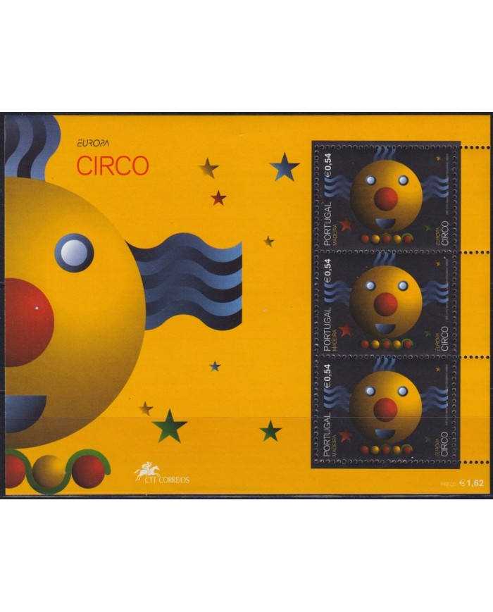 F-EX40191 PORTUGAL MADEIRA MNH 2002 EUROPA CIRCUS CLOWN.