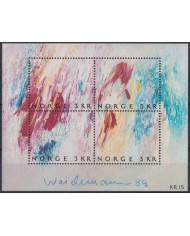 F-EX40334 NORWAY NORGE NOREG MNH 1989 ART PAINTING.