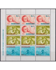 F-EX40179 NEDERLAND NETHERLAND HOLLAND MNH 1967 SHEET CHILD CHILDREN.