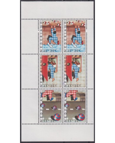 F-EX40356 NEDERLAND NETHERLAND HOLLAND MNH 1977 SHEET CHILD CHILDREN.