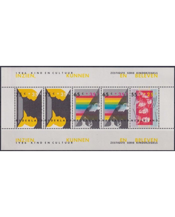 F-EX40349 NEDERLAND NETHERLAND HOLLAND MNH 1986 SHEET PAINTING ART CULTURE.