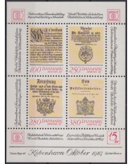 F-EX40332 DANMARK DENMARK MNH 1987 SHEET HAFNIA87 PHILATELIC EXPO.