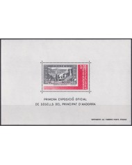 F-EX40176 ANDORRA FRANCE 1982 MNH SHEET FIRST PHILATELIC EXPO.