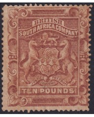 F-EX27616 BRITISH SOUTH AFRICA Co 10 POUND CAT. 4500€.