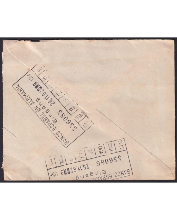 F-EX40972 SPAIN SAHARA 1962 INTERNATIONAL BANK OF SPAIN FLOWER.