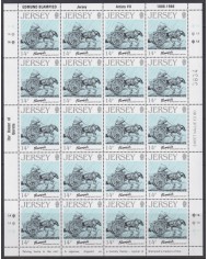 F-EX40054 UK ENGLAND JERSEY MNH 1986 SHEET ART PAINTING EDMUND BLAMPIED.