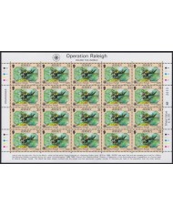 F-EX40061 UK ENGLAND JERSEY MNH 1988 SHEET OPERATION RALEIGH SHIP FROG.