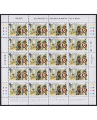F-EX40073 UK ENGLAND JERSEY MNH 1991 SHEET PHILIPPE D´AUVERGE ADVENTURE SHIP.