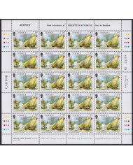 F-EX40073 UK ENGLAND JERSEY MNH 1991 SHEET PHILIPPE D´AUVERGE ADVENTURE SHIP.