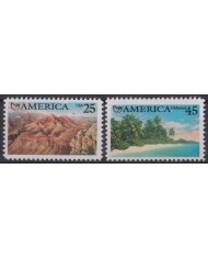 F-EX40375 USA US 1990 AMERICA UPAEP 1989 PUAS LANDSCAPE.