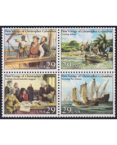F-EX40379 USA US 1992 DISCOVERY OF AMERICA SHIP BARCOS.