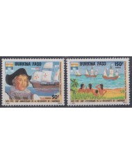 F-EX40364 BURKINA FASO MNH 1992 DISCOVERY SHIP COLUMBUS COLON BARCOS.