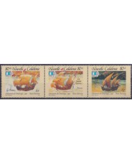 F-EX40399 NEW CALEDONIE 1992 MNH DISCOVERY SHIP VESPICCI ERIC VIKING COLUMBUS.
