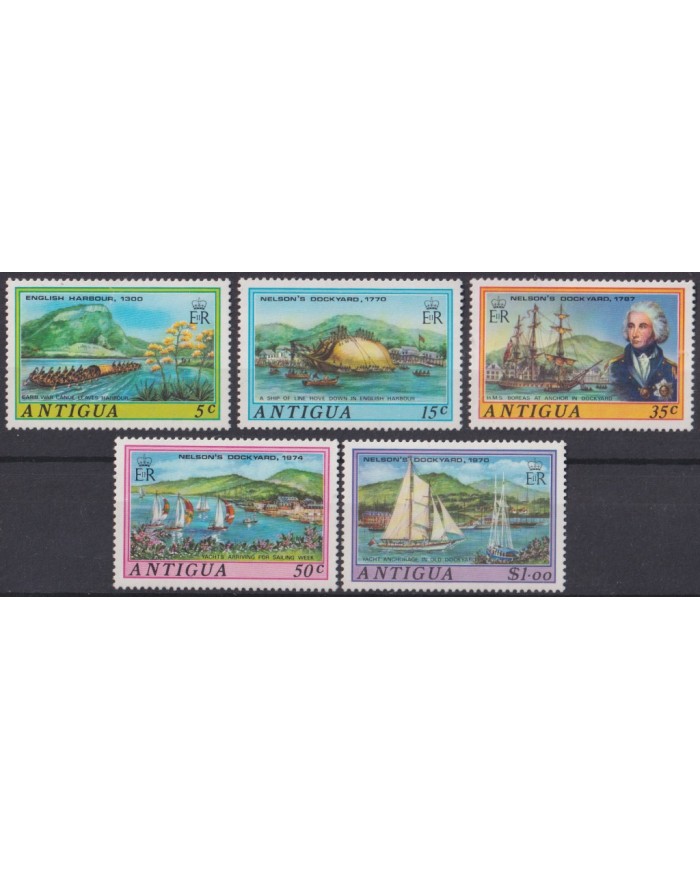 F-EX40671 ANGUILLA MNH 1975 ANNIV OF LORD NELSON BATTLESHIP SHIP.