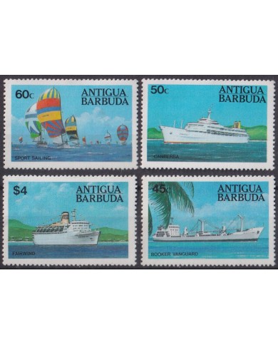 F-EX40677 ANTIGUA & BARBUDA MNH 1984 SAILING BOAT MERCHANT SHIP.