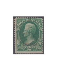 F-EX14741 US OFFICIAL DEPARTMEN OF STATE SPECIMEN. 1c - 2c SPECIMEN. NO GUM.