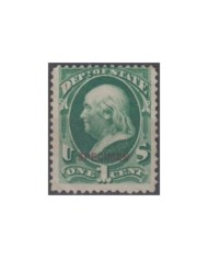 F-EX14741 US OFFICIAL DEPARTMEN OF STATE SPECIMEN. 1c - 2c SPECIMEN. NO GUM.