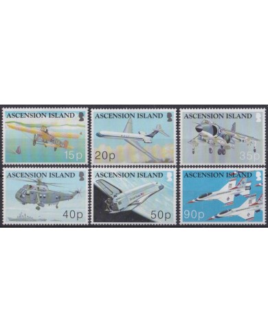 F-EX40735 ASCENSION MNH 2003 HELICOPTER BATTLE AVION AIRPLANE.