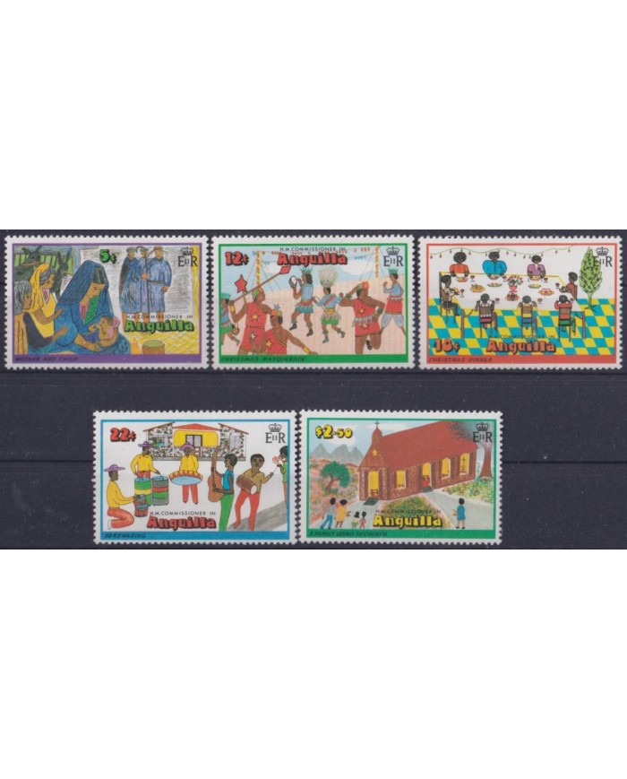 F-EX40703 ANGUILLA MNH 1978 CHRISTMAS NAVIDAD CHILD DRAWING.