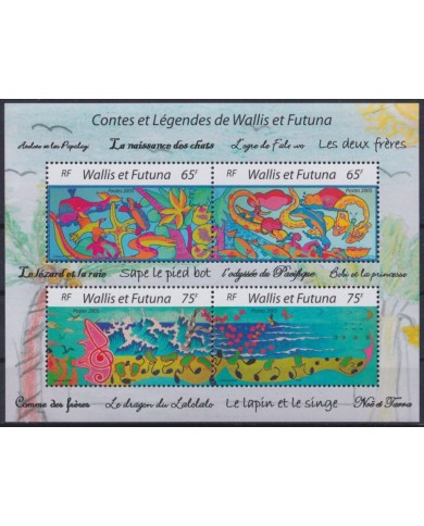 F-EX40923 WALLIS ET FUTUNA MNH 2005 MARINE TRADITIONAL TALES CUENTOS TRADICIONALES.